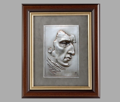 Elegancka płaskorzeźba gabinetowa - Fryderyk Chopin