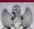 Posrebrzany orzeł legionowy ręcznie wykonany