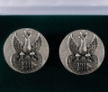 Spinki do mankietów orzeł - prezent patriotyczny - biżuteria dla niego