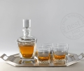 Ekskluzywny zestaw do whisky - kryształowa karafka i szklanki