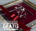 Elegancki prezent na rocznicę - jemioła w efektownej ramie - prezent na szczęście, prezent na święta