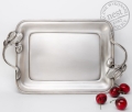 Taca posrebrzana z wiśniami - prezent do grawerowania