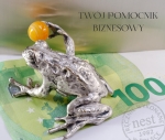 Prezent na powodzenie w biznesie - rzeźba żaby