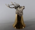 Złocony kielich do wina z jeleniem, prezent dla leśnika