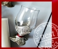 Kieliszek ze srebrzoną nóżka
