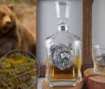 Prezent dla mężczyzny - karafka do whisky z niedźwiedziem