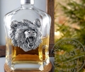Dekoracyjna karafka z głową niedźwiedzia