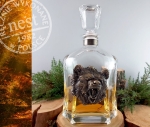 Karafka do whisky z niedźwiedziem 