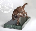 Oryginalna rzeźba z brązu - seter