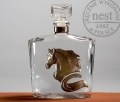 Karafka do whisky koń z podkową