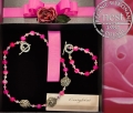 Komplet biżuterii z różą - naszjnik i bransoletka