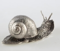 Figurka ślimak srebrzony