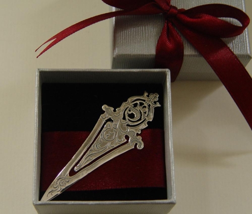 Prezent dla nauczyciela - zakładka do książki srebro 925