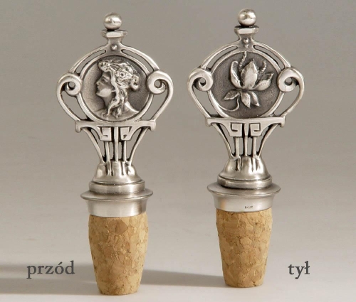 Posrebrzany korek do wina