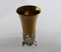Kielich z dzikiem złocony, posrebrzany, oksydowany