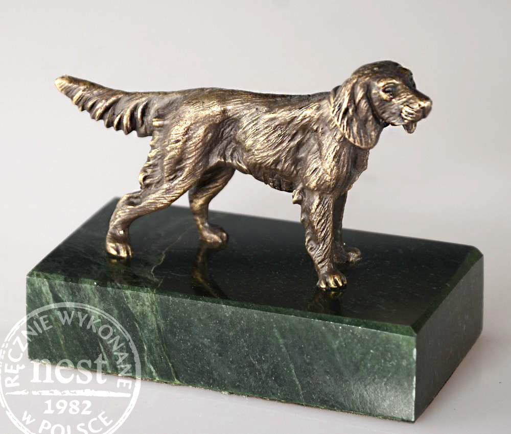 Seter z brązu - figurka artystyczna NEST