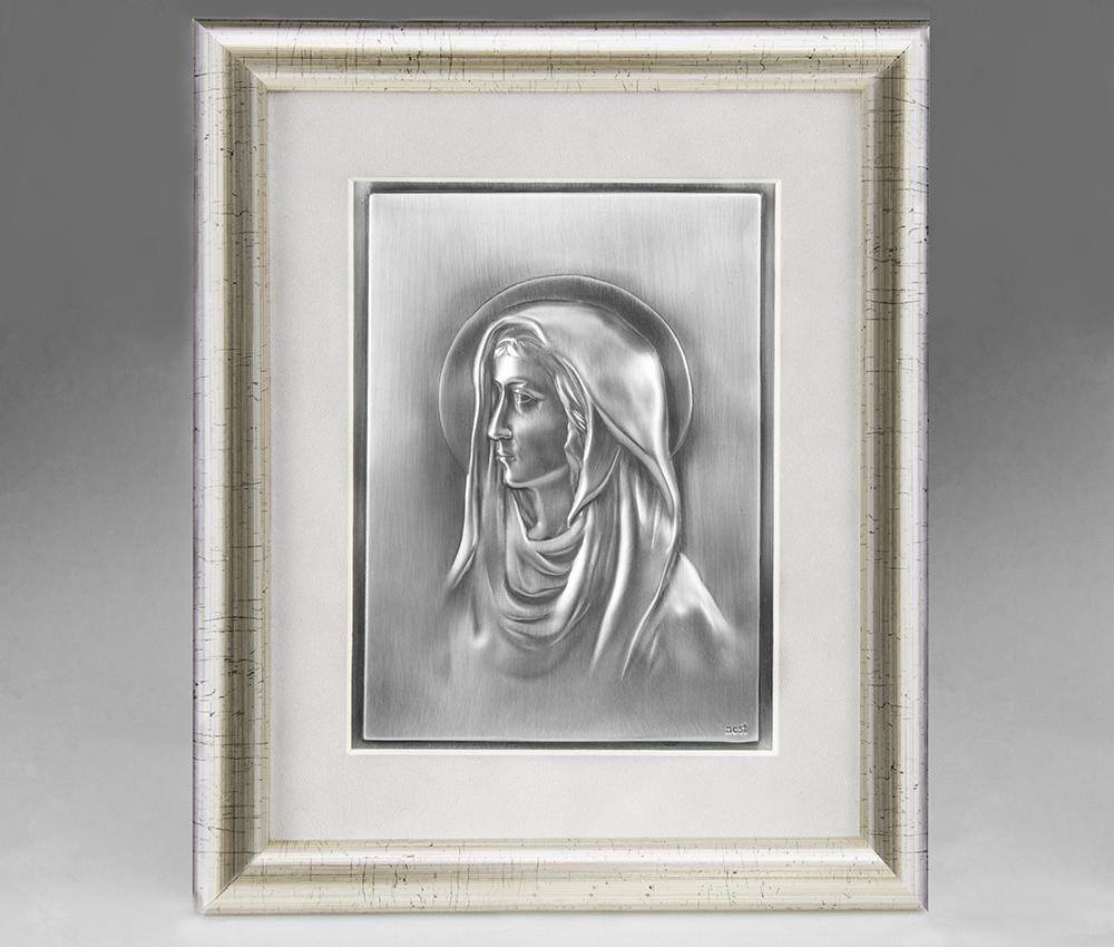 Pamiątka Chrztu Świętego, Komunii - płaskorzeźba Matka Boska