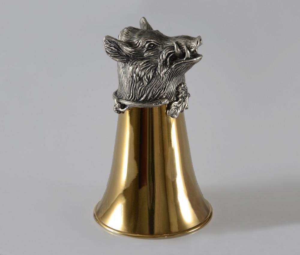 Luksusowy kielich do wina, prezent dla leśnika, dzik