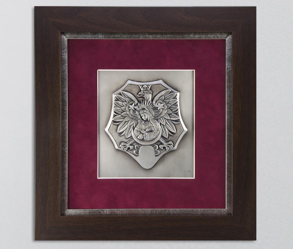 Ryngraf z orłem i wizerunkiem Matki Boskiej